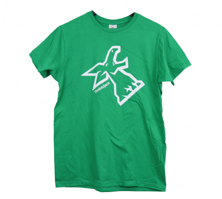 Timberjack T-paita vihreä/valk XL 3FP007940